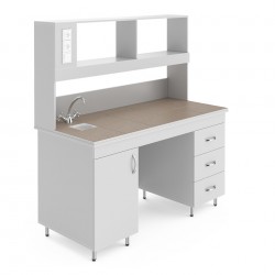 Стол химический лабораторный со столешницей из компактного ламината А-38